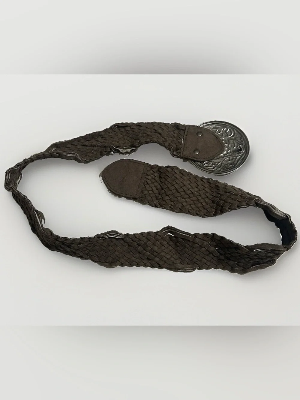 Vintage Statement Belts Woven Braided Leather Textile Choice